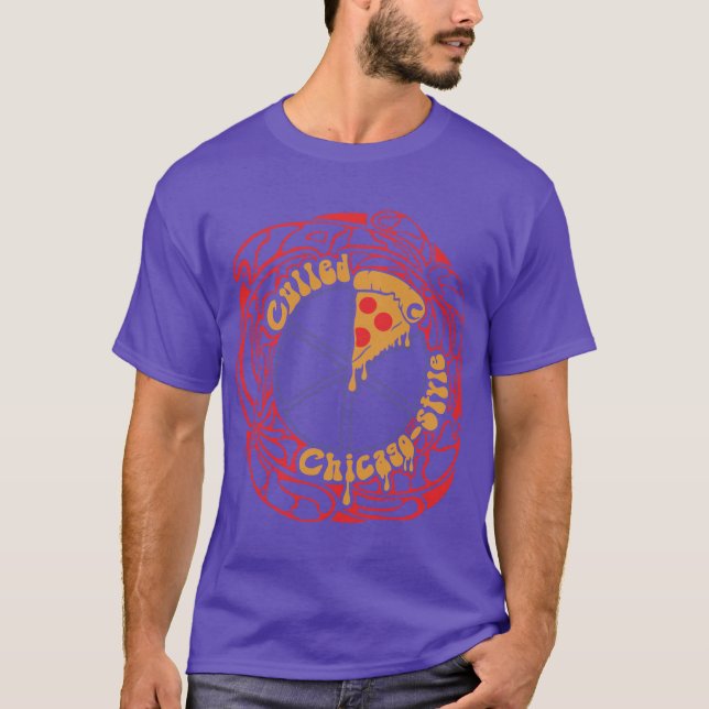 Camiseta Pizza de Logikcull Chicago (Anverso)
