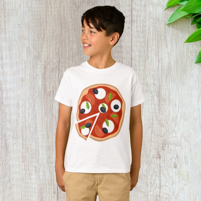 Camiseta Pizza de Mozzarella con Tomate y Albahaca (Subido por el creador)