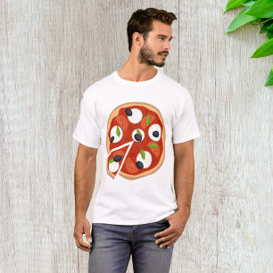 Camiseta Pizza de Mozzarella con Tomate y Albahaca