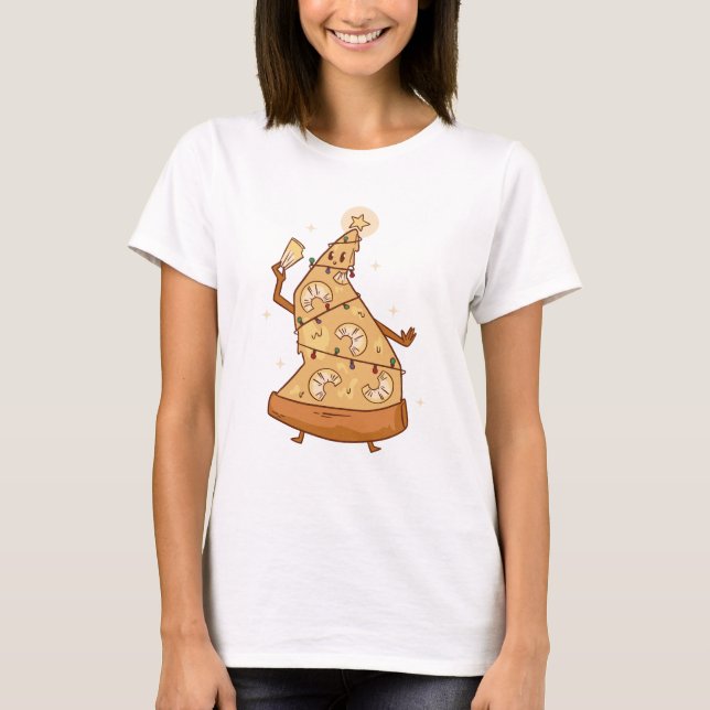Camiseta Pizza de Navidad de piña (Anverso)