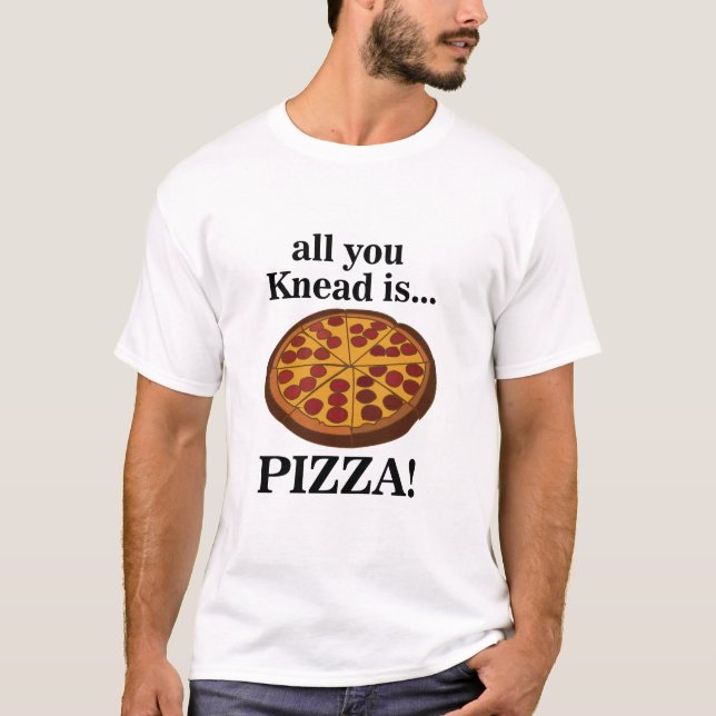 Camiseta Pizza de Pepperoni Comida Divertida (Anverso)