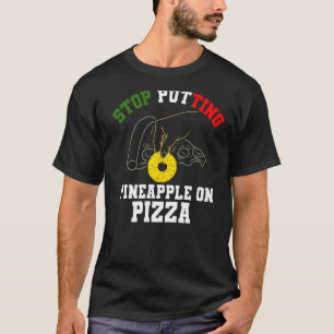 Camiseta Pizza de piña Anti Comida Hawái