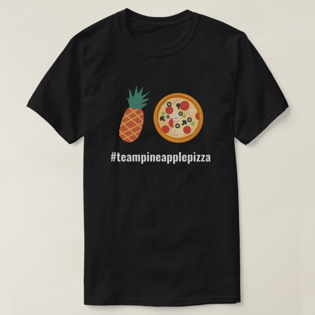Camiseta Pizza de piña de equipo (Diseño del anverso)