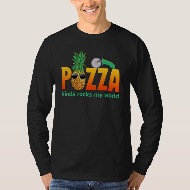 Camiseta Pizza de piña roca mi mundo pizza hawaiana Sung (Anverso)