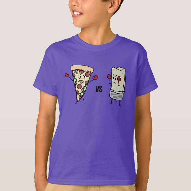 Camiseta Pizza de salchichones CONTRA el Burrito: Mexicano (Anverso)