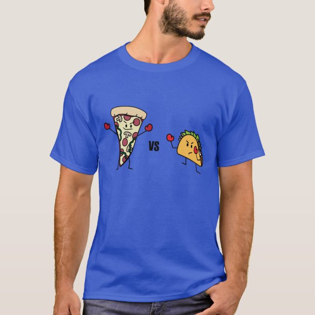 Camiseta Pizza de salchichones CONTRA el Taco: Mexicano (Anverso)