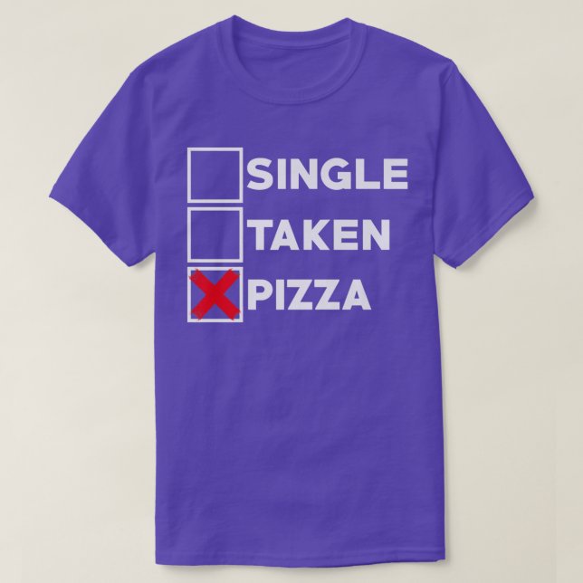 Camiseta Pizza de una sola comida italiana Amante de comer  (Diseño del anverso)