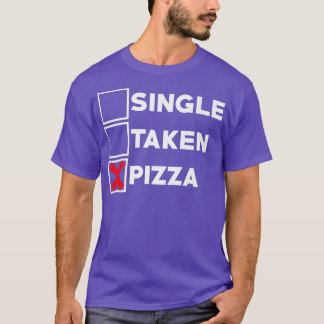 Camiseta Pizza de una sola comida italiana Amante de comer