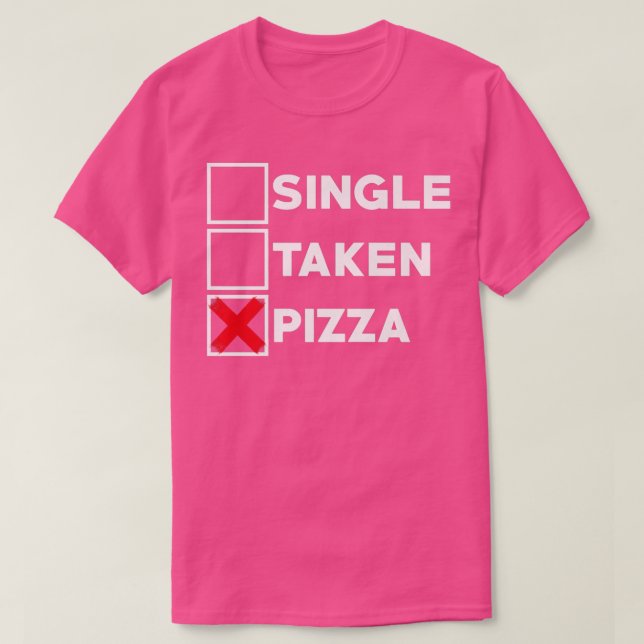 Camiseta Pizza de una sola comida italiana Amante de comer  (Diseño del anverso)