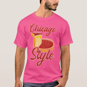 Camiseta Pizza Deep Dish de Chicago