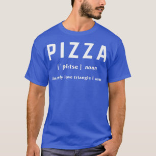Camiseta Pizza Definición Nueva Comer Pizza Lover Italiano 