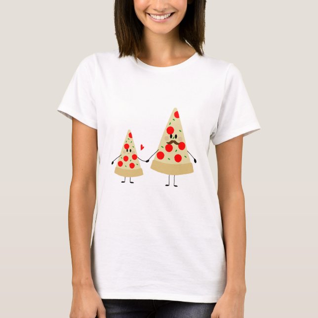 Camiseta pizza del día del padre (Anverso)