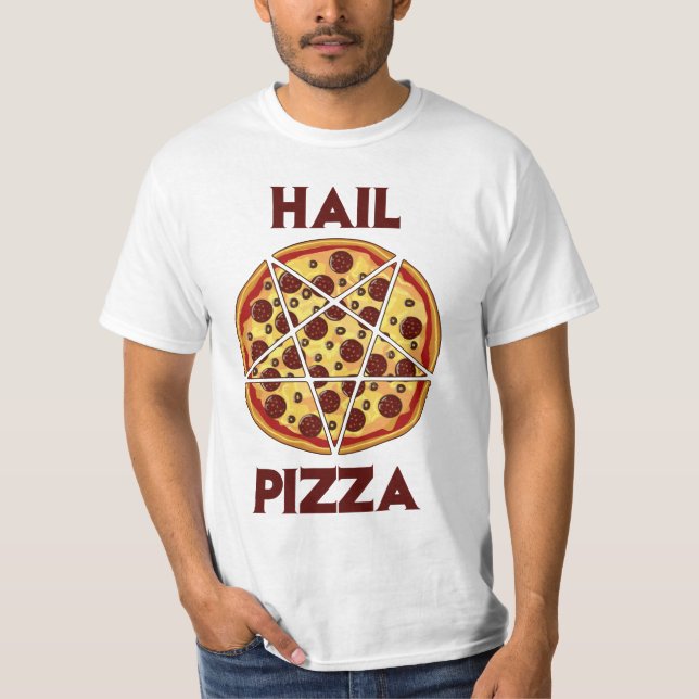 Camiseta Pizza del saludo (Anverso)