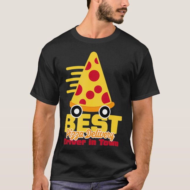 Camiseta Pizza Delivery Driver Gift  (Anverso)