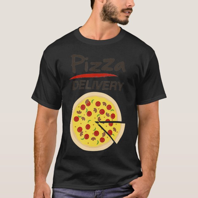 Camiseta Pizza Delivery Funny Easy DIY Halloween me disfraz (Anverso)