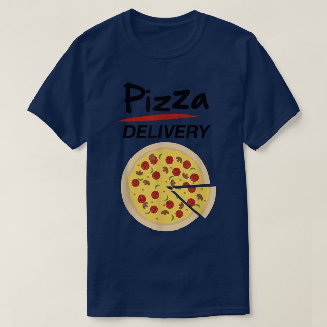 Camiseta Pizza Delivery Group Costume Food Driver Halloween (Diseño del anverso)