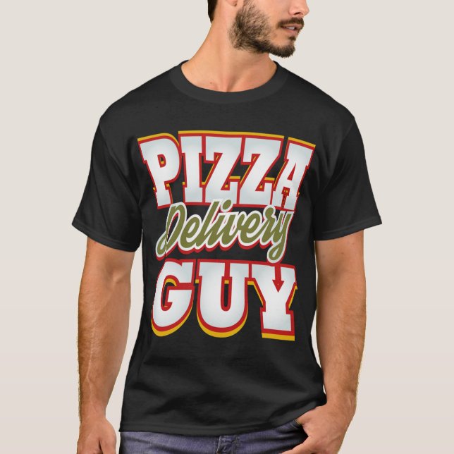 Camiseta Pizza Delivery Guy Funny Hero Fiesta Pizza Man (Anverso)