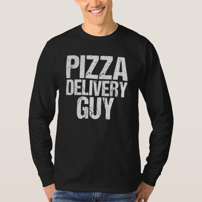 Camiseta Pizza Delivery Guy Italiano Foodie Pun Costume (Anverso)