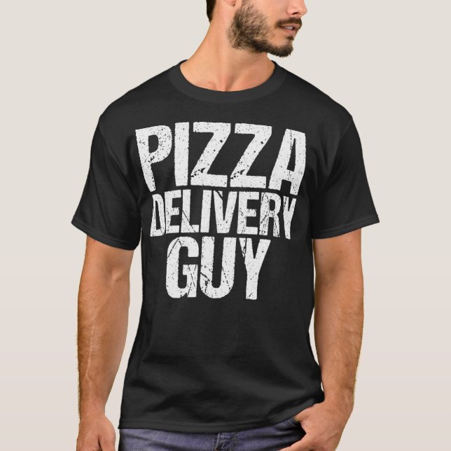Camiseta Pizza Delivery Guy Italiano Funny Foodie Pun Costu (Anverso)