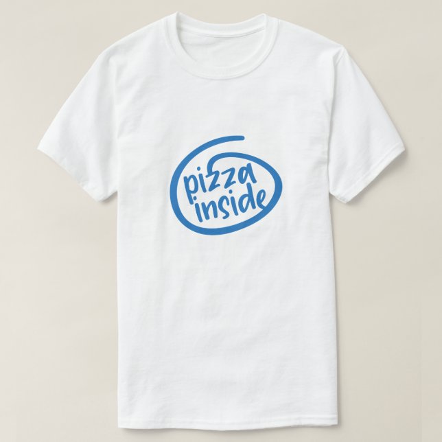 Camiseta Pizza dentro (Diseño del anverso)