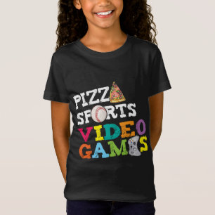 Camiseta Pizza Deportes Videojuegos Gamer Food Sports L