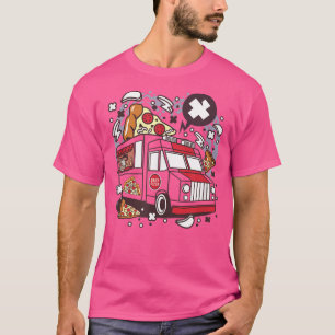 Camiseta pizza divertida de VAN para mujeres hombres niños