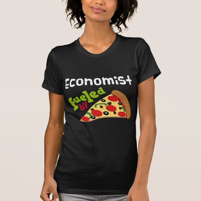 Camiseta Pizza (divertida) del economista (Anverso)