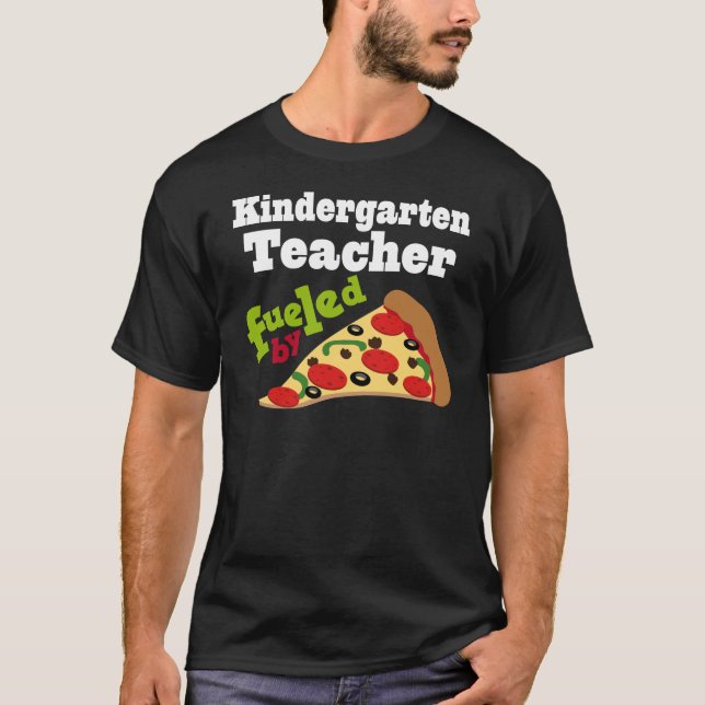 Camiseta Pizza (divertida) del maestro de jardín de (Anverso)
