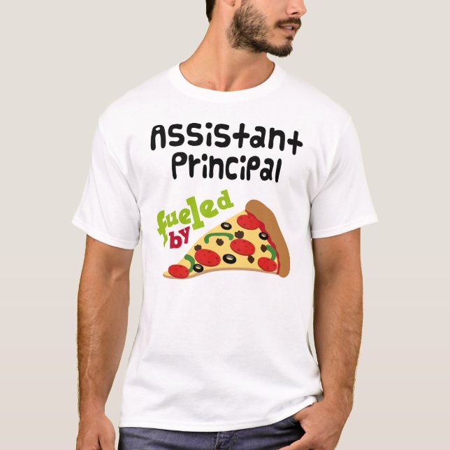 Camiseta Pizza (divertida) del subdirector (Anverso)