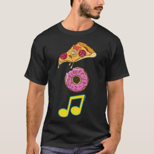 Camiseta Pizza Donut Música Cocina italiana pastel cumpleañ