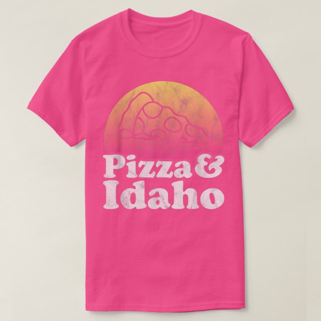 Camiseta pizza e Idaho  (Diseño del anverso)