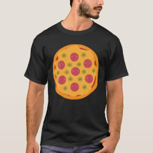 Camiseta Pizza Easy Pizza Y Pareja De Vectores Halloween
