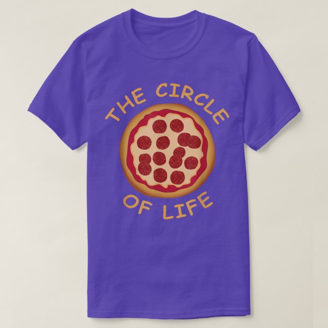 Camiseta Pizza El Círculo De La Vida 24474527 (Diseño del anverso)
