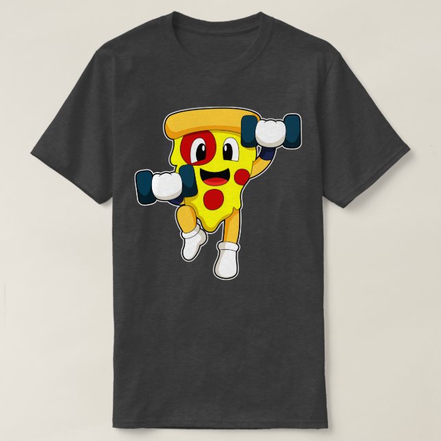 Camiseta Pizza en el gimnasio con campanas (Diseño del anverso)