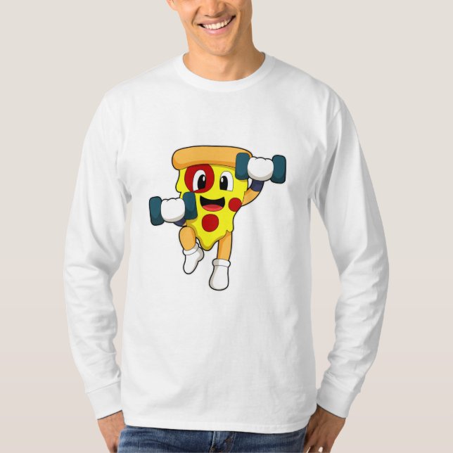 Camiseta Pizza en el gimnasio con campanas (Anverso)