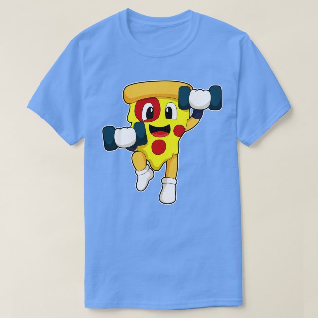 Camiseta Pizza en el gimnasio con campanas (Diseño del anverso)