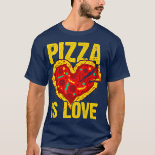 Camiseta Pizza Es Amor Comer Pizza Comida Italiana Lover Pi