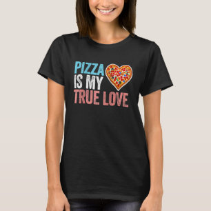 Camiseta Pizza es mi amor verdadero pizza pepperoni Raglan