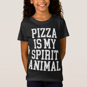 Camiseta Pizza es mi Animal espiritual - Gracioso