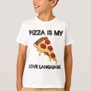 Camiseta Pizza es mi lengua amorosa regalo de los amantes d