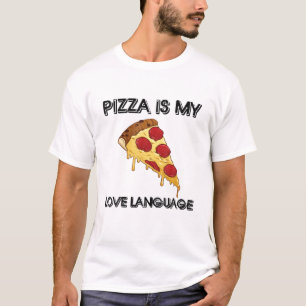 Camiseta Pizza es mi lengua de amor Divertido regalo para l