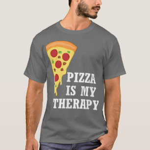 Camiseta Pizza es mi Terapia Pizza Chef Comida italiana 