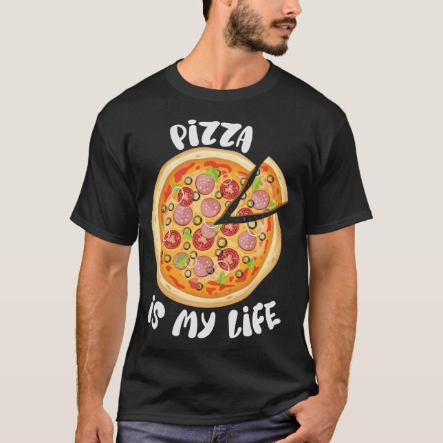 Camiseta Pizza es mi vida Pizza Lover Funny Foodie (Anverso)