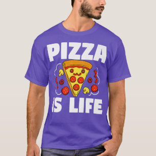 Camiseta Pizza Es Vida Pizza Pie Alimentos Lover Funny Prem