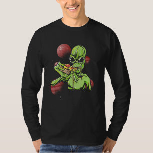 Camiseta Pizza Espacial Luces Ovni Alien Creación Comida Fa