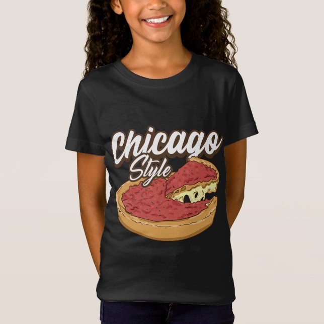 Camiseta Pizza estilo Chicago Pizza Deep Dish Pizza Crust F (Anverso)