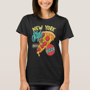 Camiseta Pizza estilo Nueva York Cheesy Delicious Thin Crus