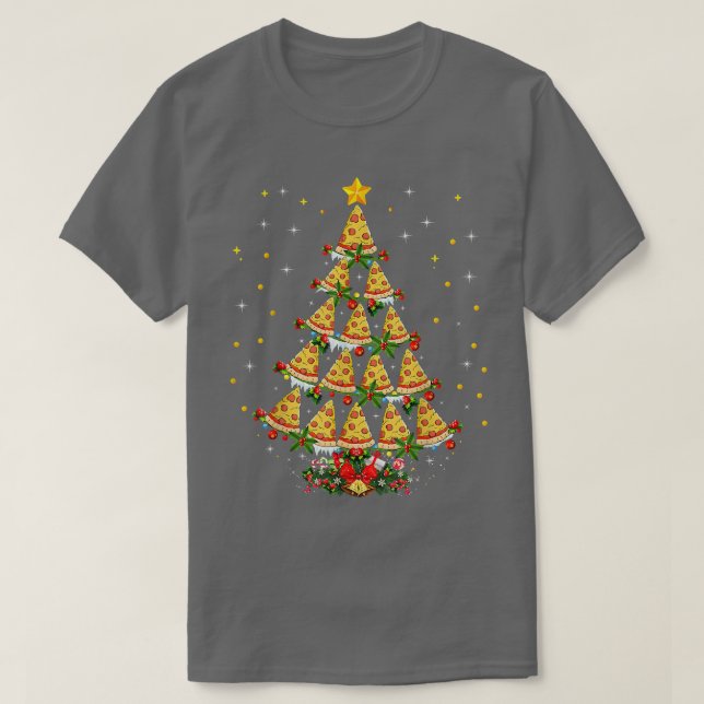 Camiseta Pizza Fast Food Lover Xmas Regalo Pizza Navidades  (Diseño del anverso)