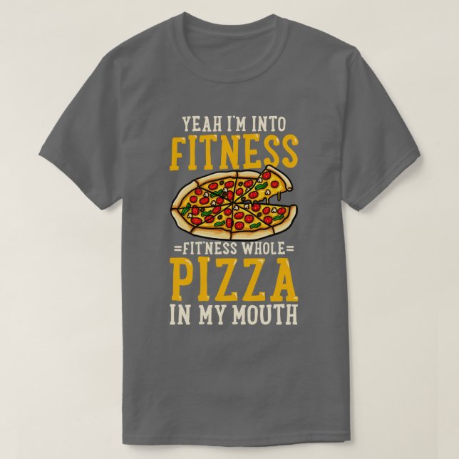 Camiseta Pizza Fitness (Diseño del anverso)