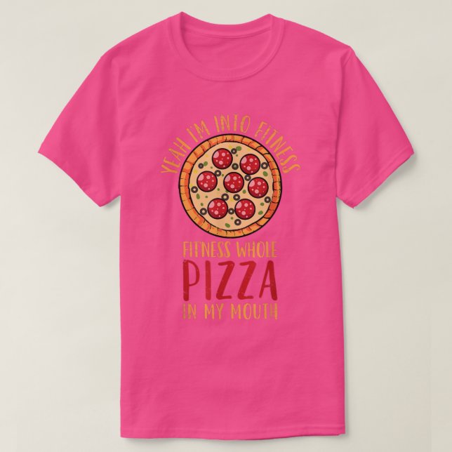 Camiseta Pizza Fitness (Diseño del anverso)
